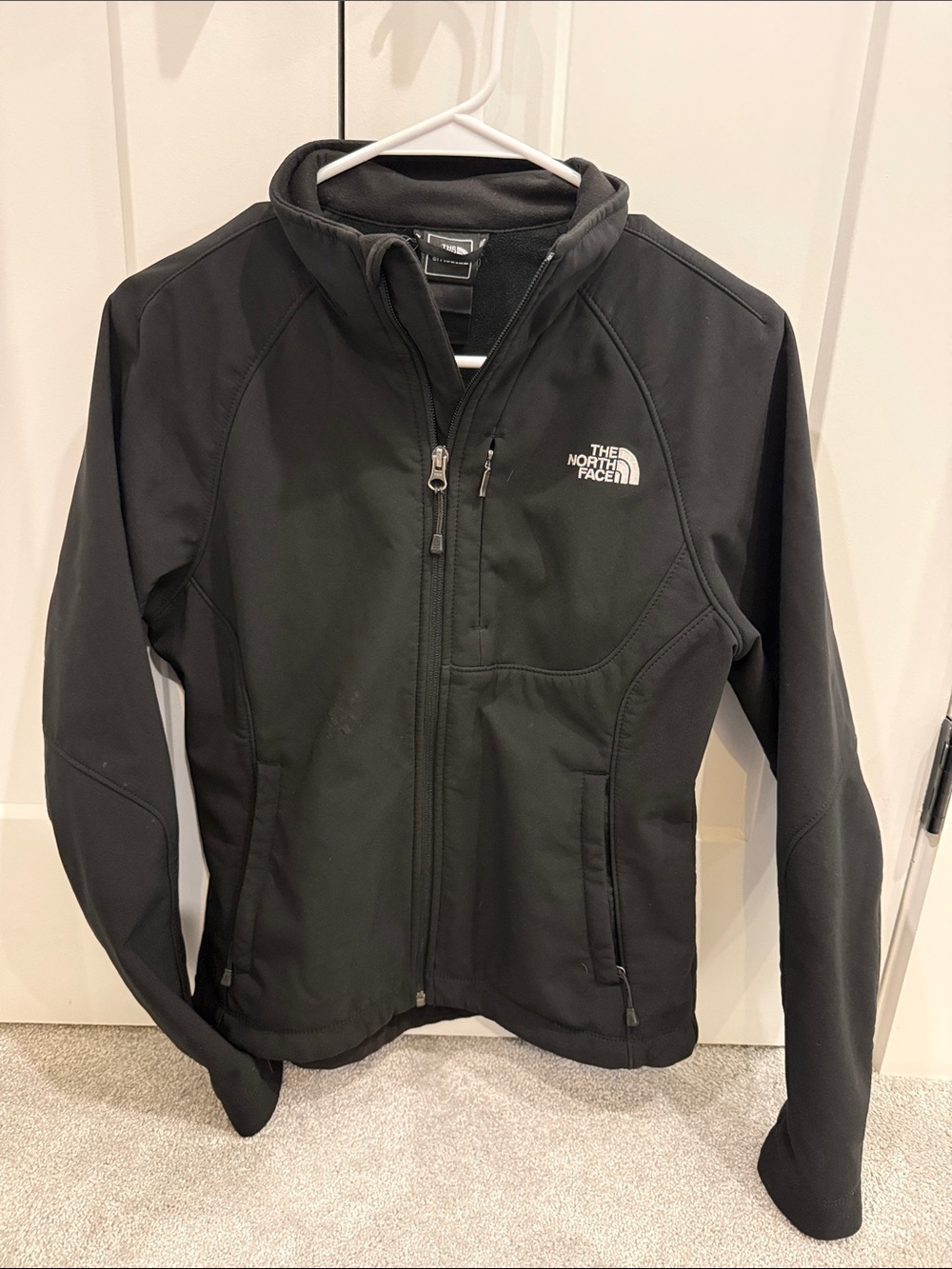 The North Face Black Womens Softshell Jacket with Zip Pockets